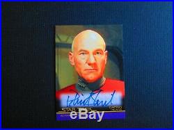 Star Trek Inflexions Autograph Of Patrick Stewart As Picard Movie Design A133