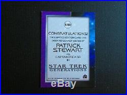 Star Trek Inflexions Autograph Of Patrick Stewart As Picard Movie Design A133