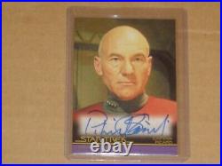 Star Trek Inflexions Patrick Stewart As Captain Picard Movie Autograph Card A133