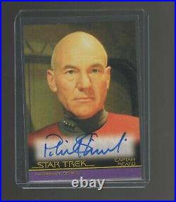 Star Trek Inflexions Patrick Stewart Movie Design autographed card