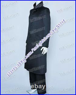 Star Trek Into Darkness Cosplay Khan Black Trench Coat Uniform Costume Halloween