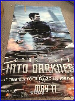 Star Trek Into Darkness Khan Official Movie Theater Poster Banner 8 1/2 Feet X 5