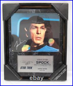 Star Trek Leonard Nimoy Spock Signed Plaque 455/995 AE