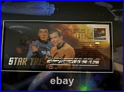 Star Trek Limited Ed US Postmark Leonard Nimoy William Shatner Signed 1130/5000