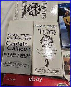 Star Trek Lot Playing Cards, Signed Cards, Figures NEW & USED