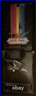 Star Trek Motion Picture 1979 Press Kit Photos Bio Folder Adv 1 Sheet Poster