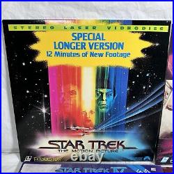 Star Trek Motion Picture I II III IV V VI Set 6 NEW & 3 Used Laserdisc LD 9 Lot