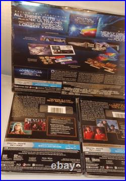 Star Trek Motion Picture +Wrath of Khan + Undiscovered Country (4K)-NEW-Box S&H