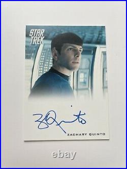 Star Trek Movie 2014 Into Darkness Autograph Card Zachary Quinto as Spock