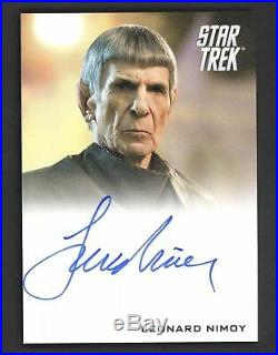 Star Trek Movie Autograph LEONARD NIMOY As Mr Spock Card Auto Signed