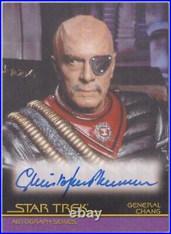 Star Trek Movies Motion Christopher Plummer As General Chang Autograph Card A57