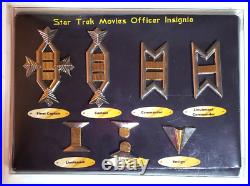Star Trek Movies Officers DELUXE Insignia Boxed Set of 7 Pins-Fletcher Designs