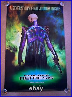 Star Trek Nemesis Tom Hardy full autograph signed 27x40 D/S movie poster