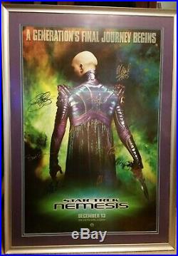 Star Trek Nemsis Cast Signed and Framed Movie Poster