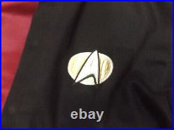 Star Trek Next Generation Black/maroon/gold Jacket Excellent Condition