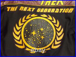 Star Trek Next Generation Black/maroon/gold Jacket Excellent Condition
