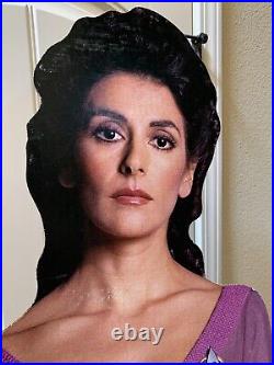 Star Trek Next Generation Cardboard Standup-Deanna Troi 1993 Autographed