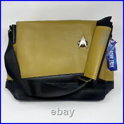 Star Trek Next Generation Operations Uniform Laptop Messenger Bag Gold Deadstock