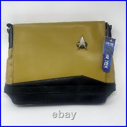 Star Trek Next Generation Operations Uniform Laptop Messenger Bag Gold Deadstock