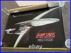 Star Trek Next Generations Poster 1991 3ft X 2ft. PTW634 From Fan Club LITHO