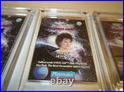 Star Trek Playmates Pog Space Cap 30 Cards 1994 1995 Ultra Rare Lwaxana Troi