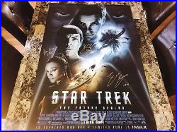 Star Trek Rare Signed 1-Sheet Movie Poster Simon Pegg Zachary Quinto Eric Bana