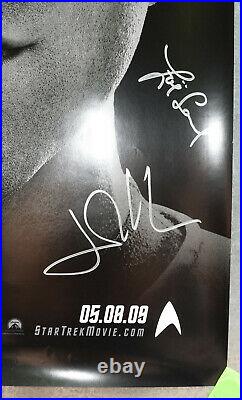 Star Trek Spock Movie Poster 2009 Cast Signed 5x Zoe Saldana John Cho