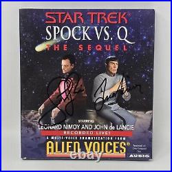 Star Trek Spock Vs. Q The Sequel CD Autographed Leonard Nemoy & John De Lancie