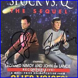 Star Trek Spock Vs. Q The Sequel CD Autographed Leonard Nemoy & John De Lancie