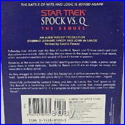 Star Trek Spock Vs. Q The Sequel CD Autographed Leonard Nemoy & John De Lancie