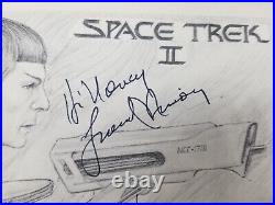 Star Trek St. Louis 1983 Convention Book With 3 Autographs Nimoy, Doohan, Koenig
