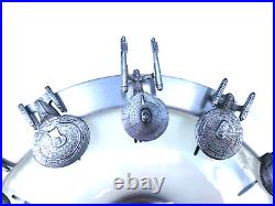 Star Trek Starships and Fighters Wall Clock Sterling & Nobles- Tested Works