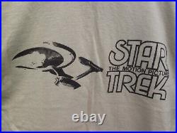 Star Trek THE MOTION PICTURE Vintage 1979 Film Crew T-Shirt WILLIAM SHATNER