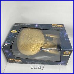 Star Trek TNG 7th Anniversary GOLD USS Enterprise Playmates 1995 Complete Rare