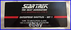 Star Trek TNG U. S. S. Enterprise NCC-1701-D Shuttles Exclusive Set 1
