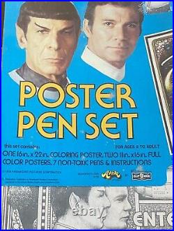 Star Trek The MOTION PICTURE Poster Pen Set 1979 Factory Sealed