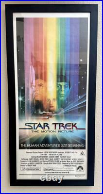 Star Trek The Motion Picture 1979 AU Daybill Poster, Custom UV Frame, Laserdisc