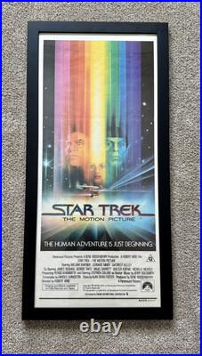 Star Trek The Motion Picture 1979 AU Daybill Poster, Custom UV Frame, Laserdisc