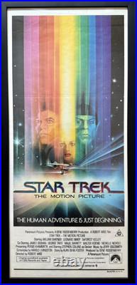 Star Trek The Motion Picture 1979 AU Daybill Poster, Custom UV Frame, Laserdisc