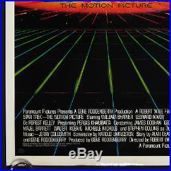 Star Trek The Motion Picture (1979) Advance Original US One Sheet Movie Poster