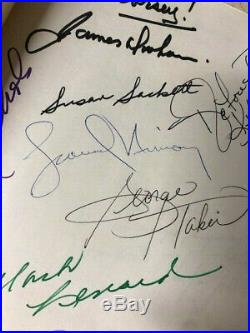 Star Trek The Motion Picture (1979) Script Signed by Cast and Crew Members