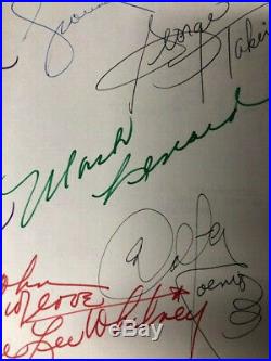 Star Trek The Motion Picture (1979) Script Signed by Cast and Crew Members