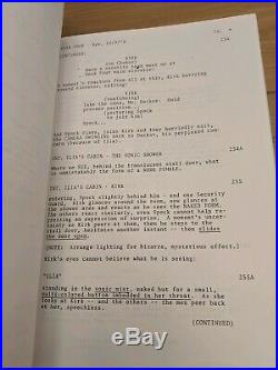 Star Trek The Motion Picture 1979 Shooting Script Gene Roddenberry Alan Foster