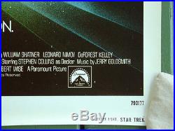 Star Trek The Motion Picture 1979Original US 1 Sheet Advance Movie Poster 27x41