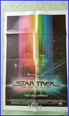 Star Trek The Motion Picture Adv. 1 Sheet 27X40.5 #790177 Signed Leonard Nimoy