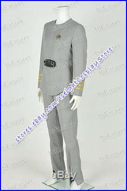 Star Trek The Motion Picture Class A Cosplay Costume Spock Kirk Grey Uniform