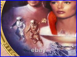Star Trek The Motion Picture Hamilton Collection Gold Plate + Stand