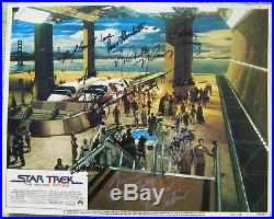 Star Trek The Motion Picture Lobby Card Signed By 12