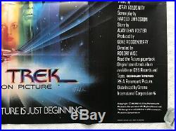 Star Trek The Motion Picture Original Quad Poster'79 Bob Peak Art Shatner Nimoy