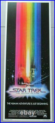 Star Trek The Motion Picture Original Rolled Insert 14x36 Movie Poster 1979 Sci